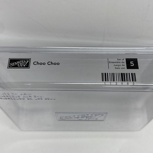 Stampin Up!Choo Choo Train Wood Rubber Stamp 5 PC Set Retired - Picture 8 of 10